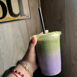 Ube Matcha Latte