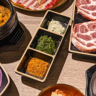 House Sauces (Mala Spice Blend, Korean Chimichurri, Wasabi Salt Blend)