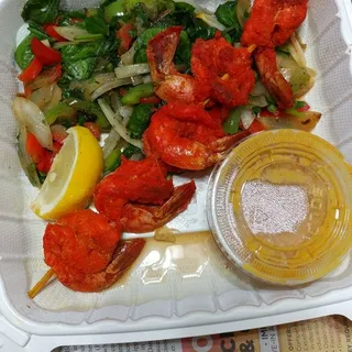 Masala Shrimp Skewers