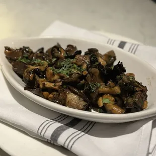 Roasted Wild Mushrooms - Very bitter