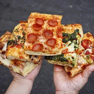 pizza, food
