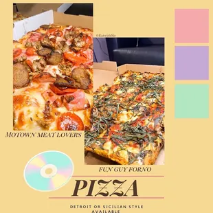 Motown Meat Lover &amp; Fun Guy Forno Pizza