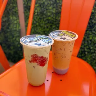 Strawberry Matcha and Velvet (Taro and Thai)