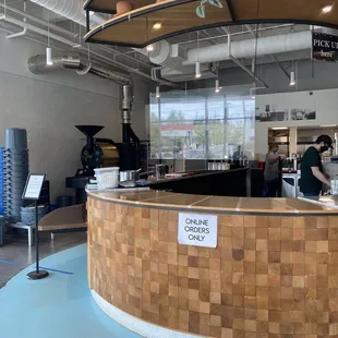 Their barista area