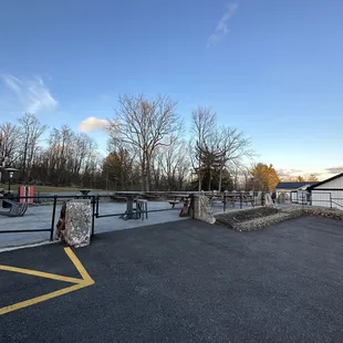 Outdoor patio:  was 24 degrees.  Can&apos;t wait to come back for a warmer day.
