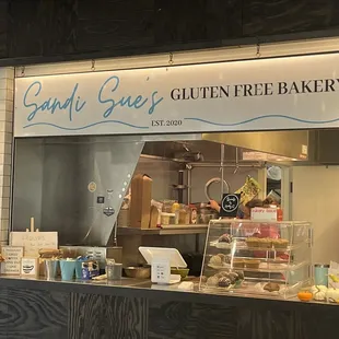 a view of the counter area