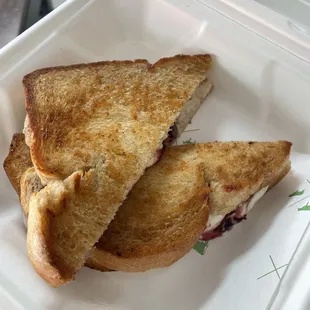 The Danish Grilled Cheese, from Sweet Freedom Cheese which is located inside the 8th Street Market space. Highly recommend!