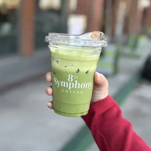 Matcha cloud latte