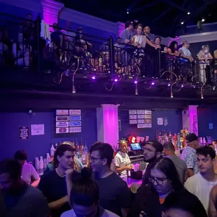 a crowd of people at a nightclub