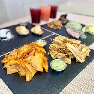 Promo shot: Sweet Potato Chips and Plantain Chips