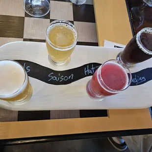 Flight of beer