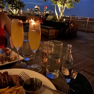 Steak frites with Parmesan fries and hand crafted drinks