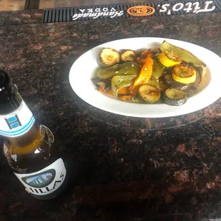 Hillas And Grilled Vegetables Appetizer