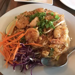 Pad Thai Yoon Sen with prawns