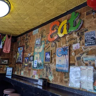 the interior of the restaurant