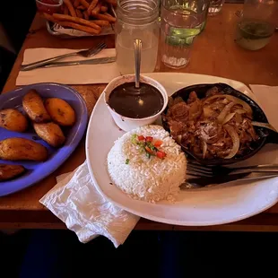 a plate of food on a table