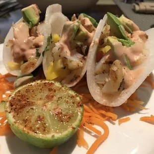 Shrimp Jicama Tacos