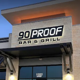 the front of the building