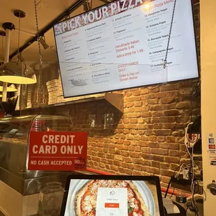 a pizza sitting on a counter