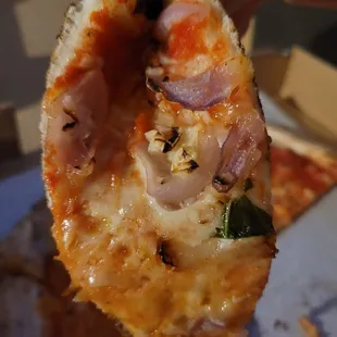 Margherita Pizza with garlic and onions added
