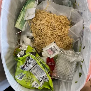 Sour, smelly noodles they sold me