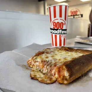 a slice of cheese pizza