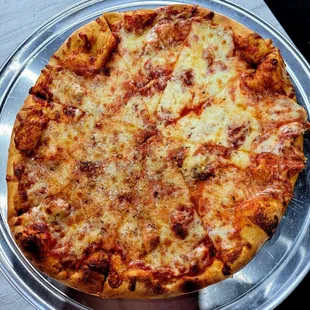 Aug 2021: 12&quot; Cheese @ $12.99 (X-sauce &amp; X-cheese) Very good. Bottled Water is $1.50.