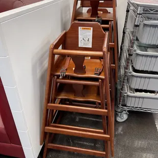 a stack of chairs