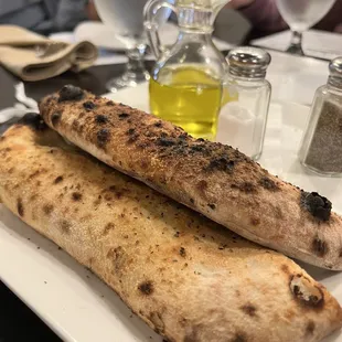 Complimentary bread- too burnt for our taste, but great taste and chewiness