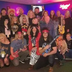 Great stage area for photos, karaoke and more!