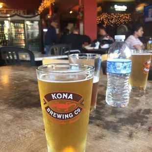 $3 beer while waiting for the comedy club to start seating.