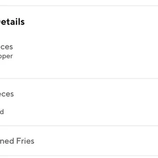 the order details of a plane