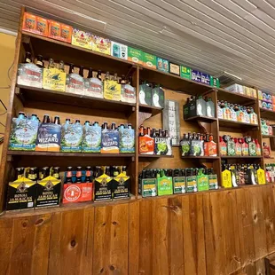 Inside beverages for sale