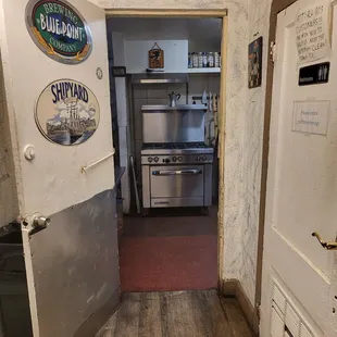 I guess back of a kitchen
