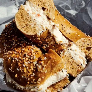 Everything Bagel with Cream Cheese