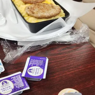 Cheesy gits and beef patties