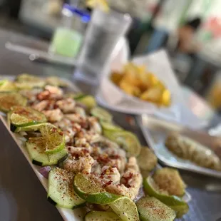 12/10 aguachile rojo with shrimp