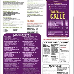 Menu 2/2 (August 2023) - have to access via QR code at table