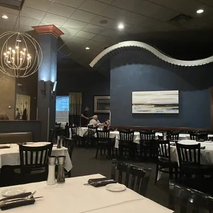 the dining room of a restaurant