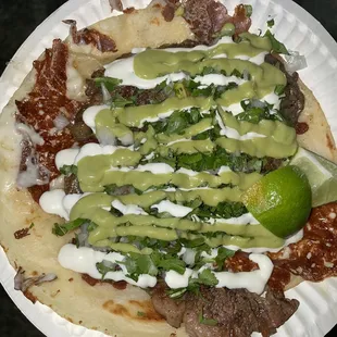 Giant Ribeye taco . Not my favorite my the wife loved it . She is more of a steak eater than I am though