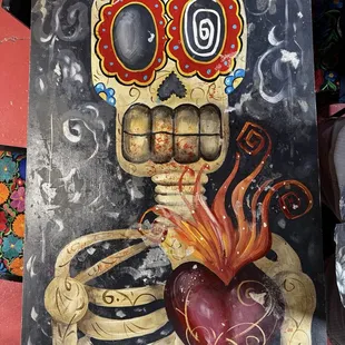 The amazing art on our table
