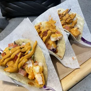 Shrimp tacos