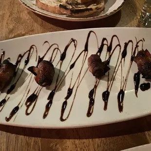 Bacon wrapped dates