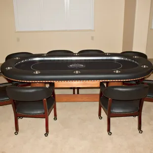 Custom Table and Poker Chairs