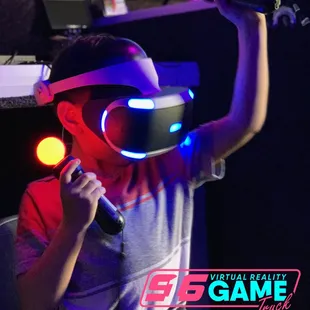 Delivering smiles and joy! Put on a headset and get ready to have a blast in the virtual world.