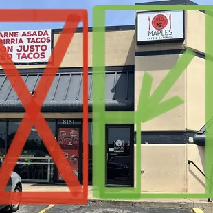 918 Maples is the door on the right. Otherwise you'll be disappointed.