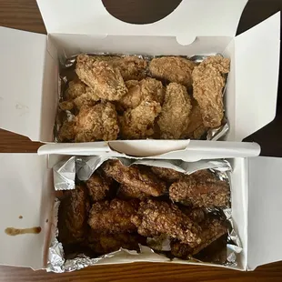 1. Original Fried Chicken, 2. Soy Garlic Chicken