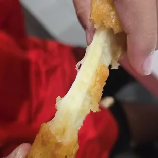 Cheese sticks has the perfect pulll and the batter is sooo good!
