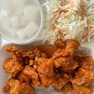 Popcorn Chicken Lunch Special (TikTok: @justandyvu)