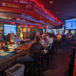 people sitting at a bar